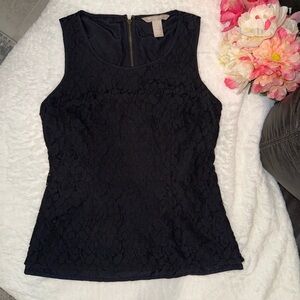 3 x 20$ Banana Republic Black Lace Tank Top Size 0
